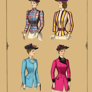 36 viktorianische Kleidungs-Schnittmuster: Kostüme im Downton-ABB-Stil (PDF Download) Bild 11