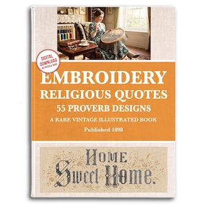 Wzory do haftu: 55 wzorów przysłów religijnych (do druku w formacie PDF)