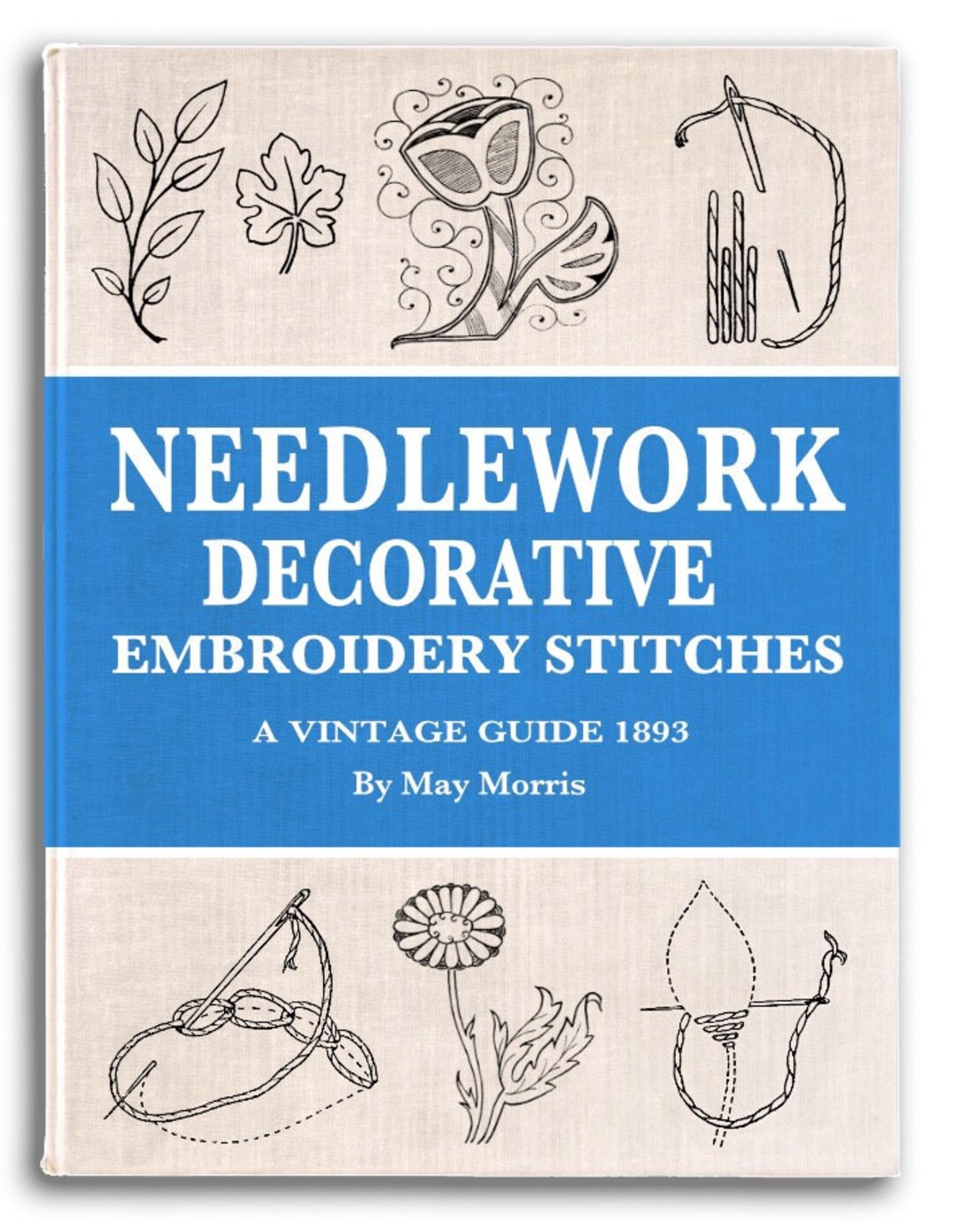 NEEDLEWORK Decorative EMBROIDERY STITCHES Illustrated Tutorial Etsy