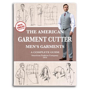 Vintage Mens Clothes Sewing Patterns: 1914 Tutorial Guide (PDF Download)
