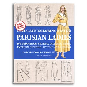 1920s Tailoring System: Vintage Dress Patterns, Art Deco Fashion (PDF Download)