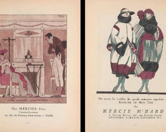 1920年代のアールデコ様式のパリのファッション雑誌：フレンチスタイル