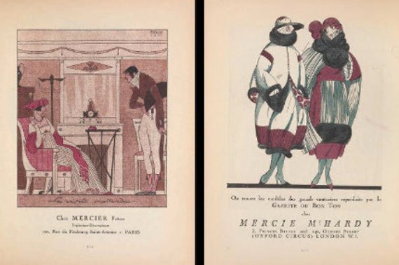 1920年代のアールデコ調パリファッション誌：フランス風イラスト（PDF