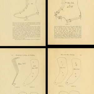 Vintage Boot & Shoe Patterns: 1899 Shoemaking Guide (PDF Download) - Etsy