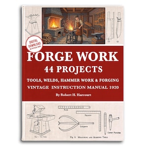 Forge Work Textbook: 44 Blacksmith Projects (Digital Download)