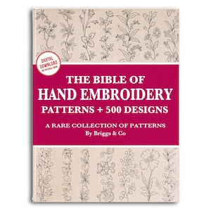 500 Hand Embroidery Patterns: Vintage Designs (PDF Download)