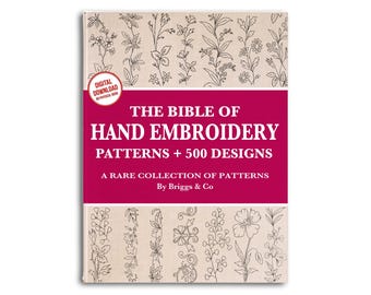 500 Hand Embroidery Patterns: Vintage Designs (PDF Download)