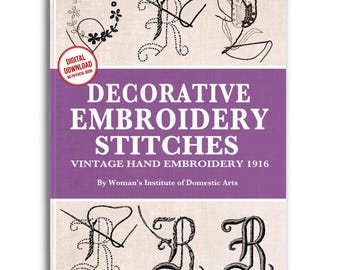 Vintage Embroidery Stitches How-To: 1916 Tutorial (PDF Download)