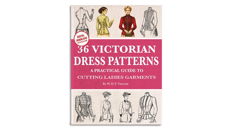36 viktorianische Kleidungs-Schnittmuster: Kostüme im Downton-ABB-Stil (PDF Download) Bild 1