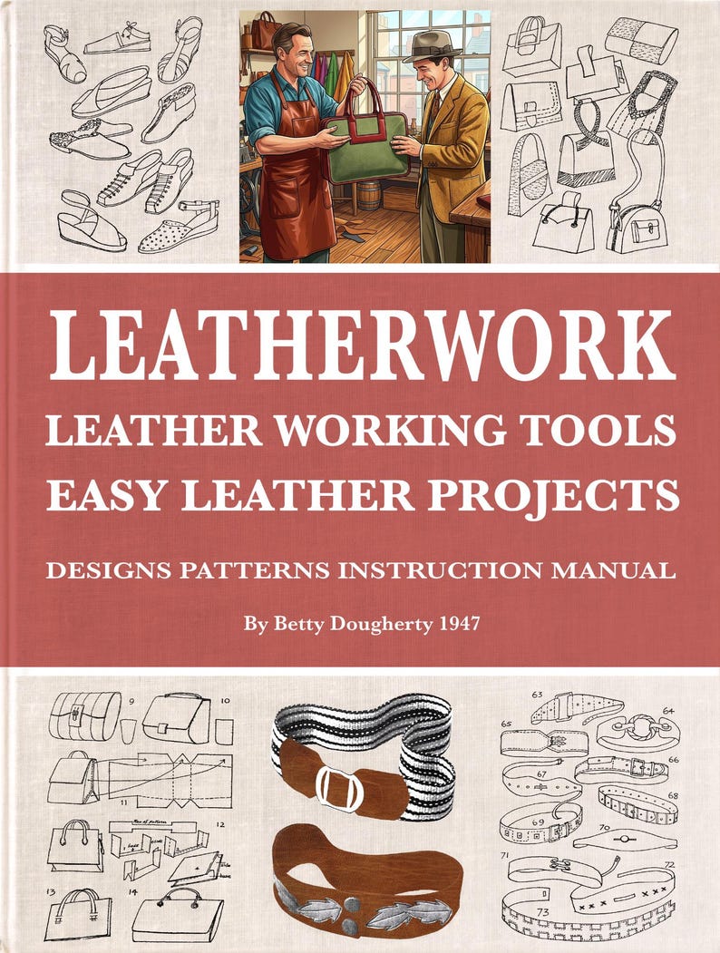 Leather Crafting Projects: Vintage 1947 Beginners Guide (PDF Download) image 9