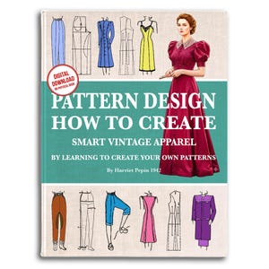 1940s Outfit Sewing Pattern Design: Illustrated Guide (PDF Download)