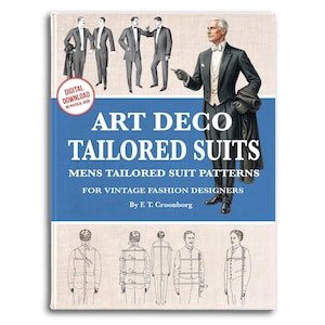Art Deco Mens Suit Tailoring: 1907 Sewing Patterns (PDF Tutorial)