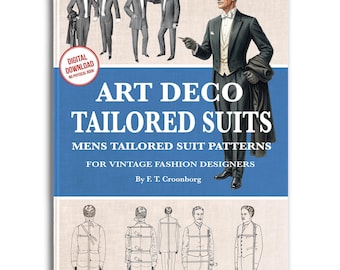 ヴィンテージ紳士服パターン仕立て製図ガイド：1913年アールデコ調