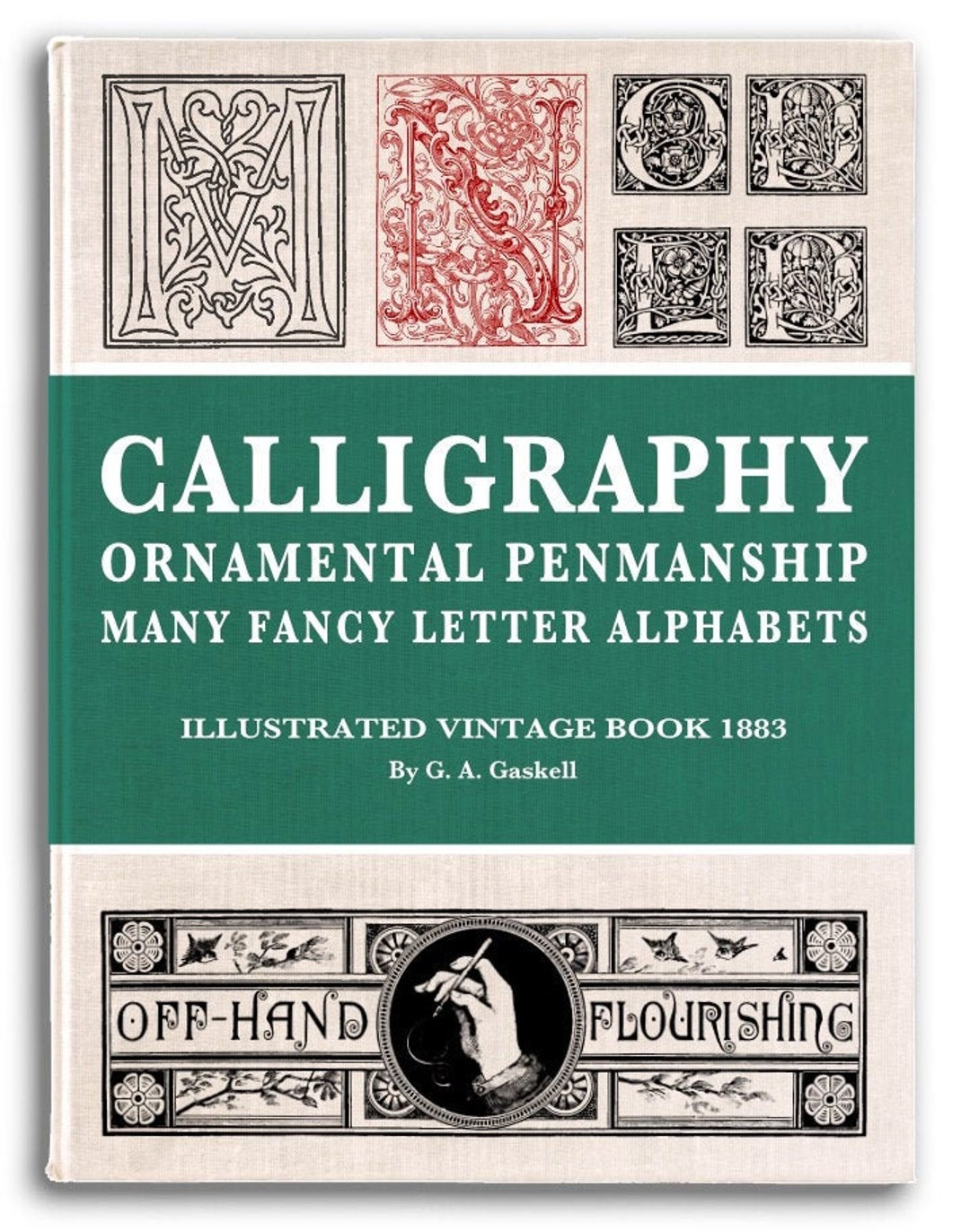 CALLIGRAPHY ORNAMENTAL PENMANSHIP Vintage Fancy Letter