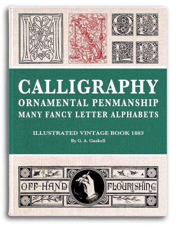 洋書 Ornamental Penmanship CALLIGRAPHY ORNAMENTAL PENMANSHIP Vintage Fancy Letter