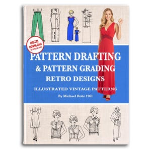 1960er Jahre Schnittmuster: Schnittmuster zeichnen & einstufen - Retro Nähen (PDF Nähanleitung)