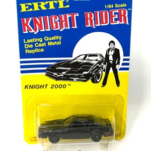 Vintage 1983 ERTL Knight Rider K.I.T.T. Car Model Car Diecast TV Show Original Issue Pontiac Trans-Am Non punzonato Original Package Card