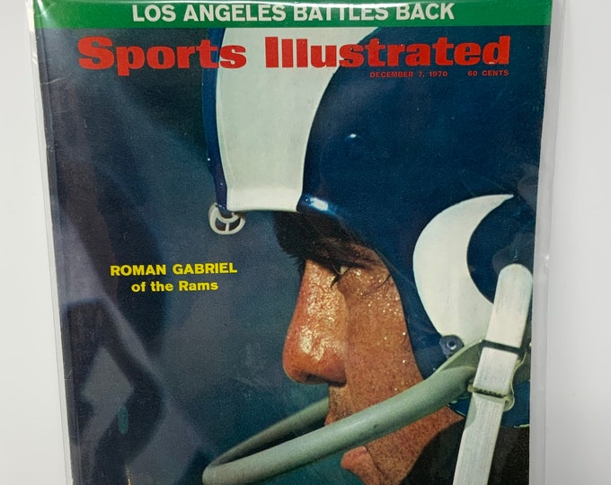 Sports Illustrated Back Issue December 7 1970 Los Angeles Rams NFL Football Cover Roman Gabriel