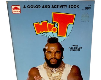 1984 Mr.T ミスターT ビンテージ 塗り絵 特攻野郎Aチーム