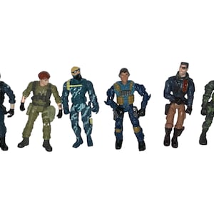 Vintage Lot of 6 Lanard Chap Mei Triple Threat Action Figures The Corps Elite  Green Beret Shinobi Decoder Eagle Eye Reaver Spade Crowe