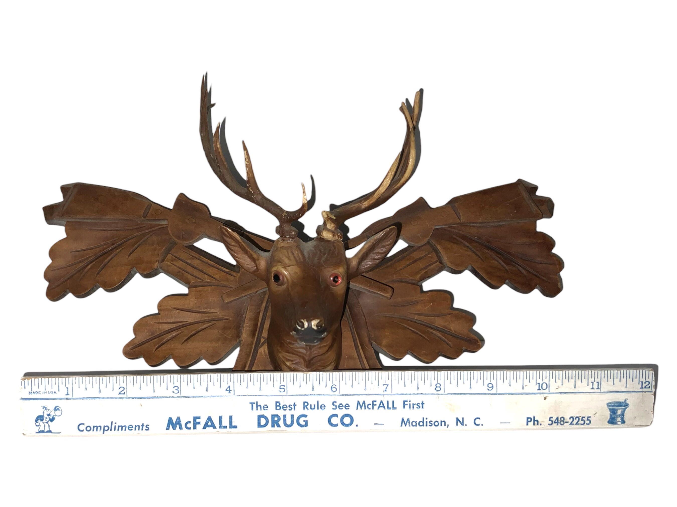 Deer Ribs Rifle Rack Vintage Carved Wood Gun Rack With Deer Stag - Etsy
