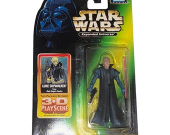 Vintage Star Wars Han Solo actiefiguur Kenner Dark Empire Comics Expanded Universe NOS 3D-speelscène