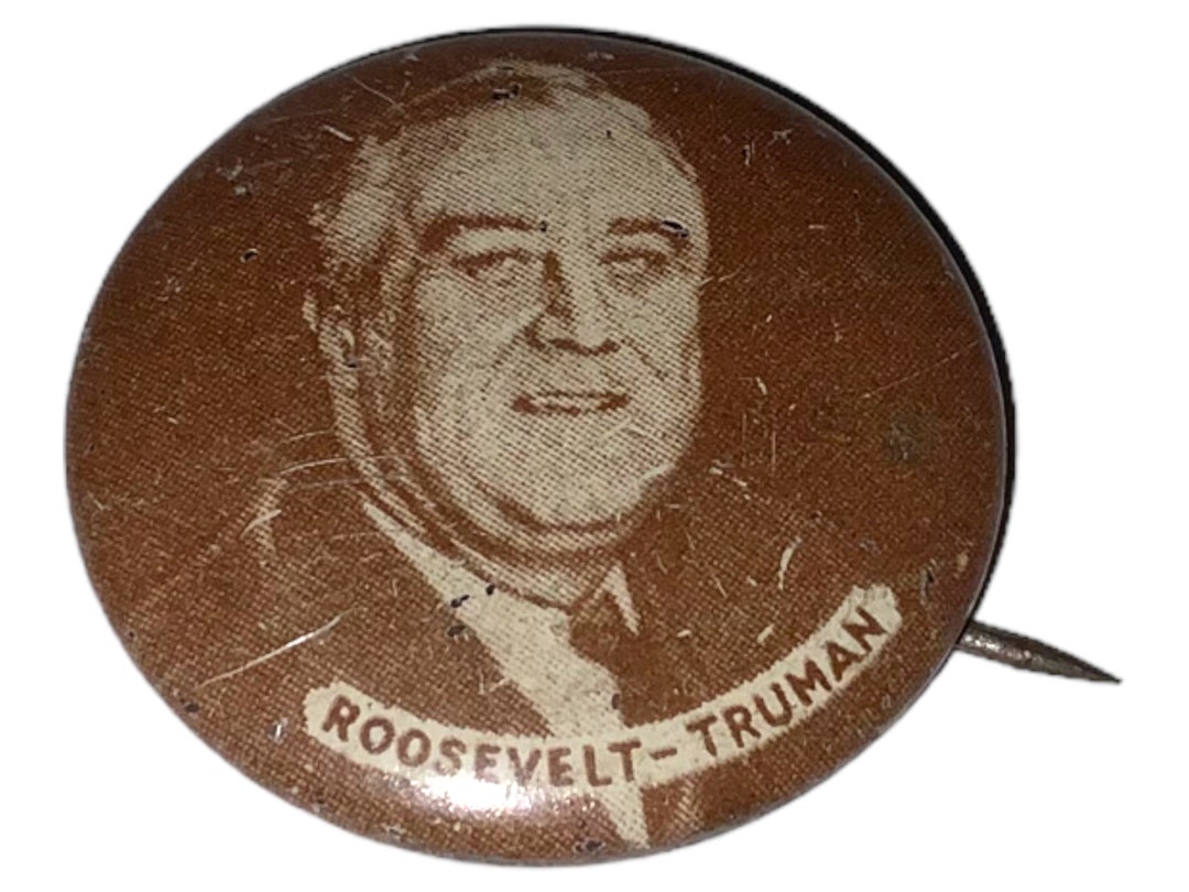Vintage Franklin D. Roosevelt FDR Harry Truman Political Button ...