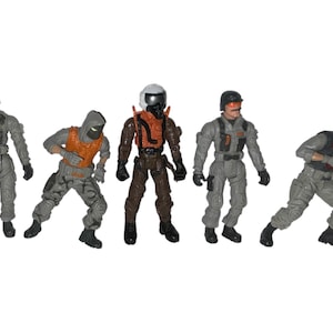 Vintage Lot of 5 Lanard Chap Mei Triple Threat Action Figures The Corps Elite Austin Buckshot Sea Squad Reaper Pilot Ivan Condor