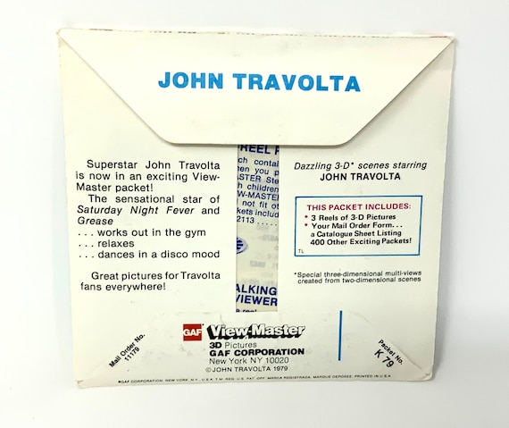 Vintage John Travolta 1979 GAF View Master Reels Set ABC TV Show