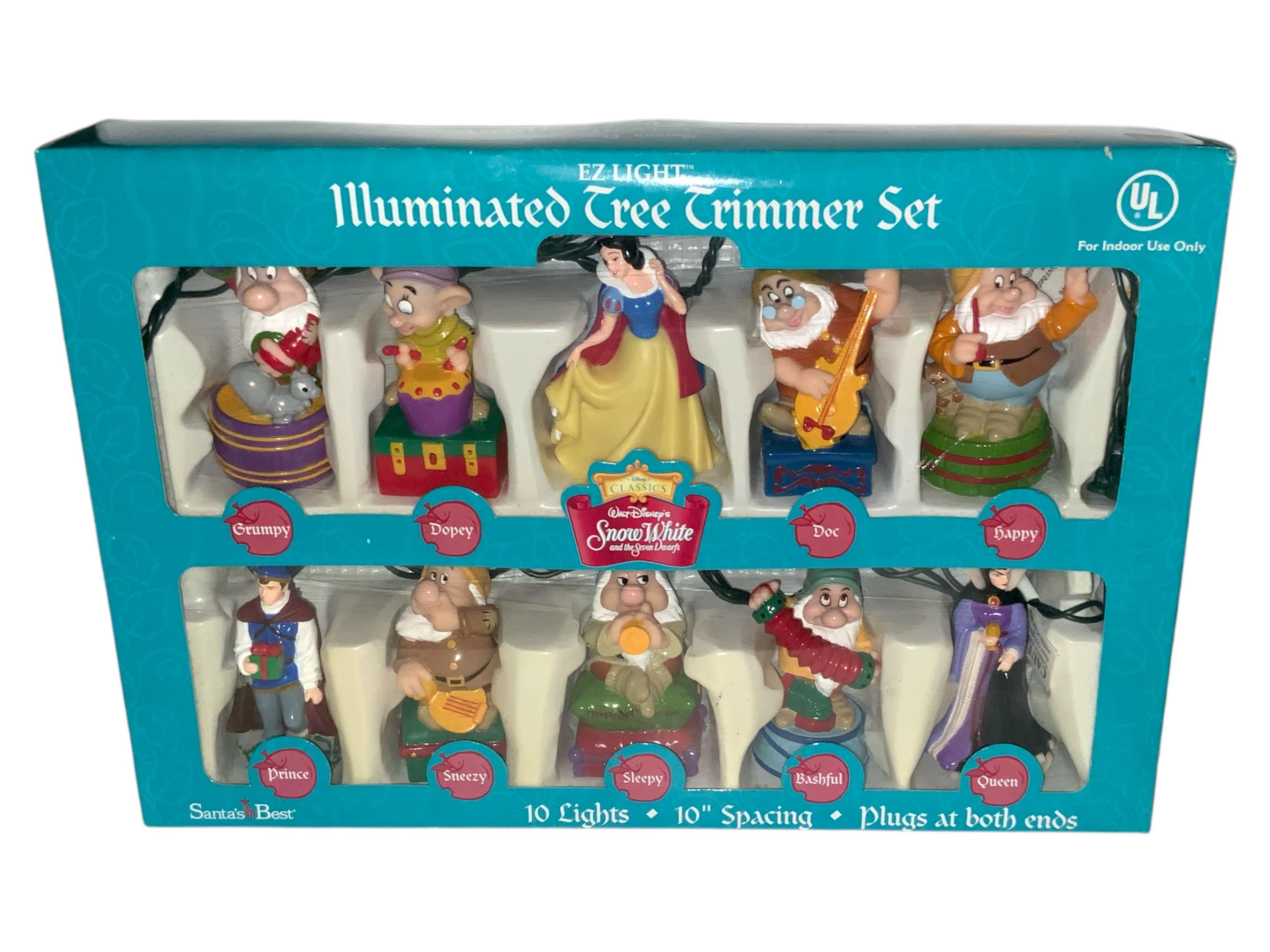 Vintage Snow White the Seven Dwarfs EZ Light Illuminated Tree 