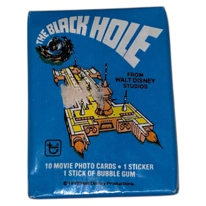 NOS Vintage 1979 The Black Hole Wax Pack Collector Topps Trading Cards Unopened Photo Cards