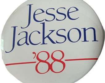 Vintage Jesse Jackson 1988 Campaign 2.25" Button Rare Find 