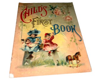 RARE Vintage Early Child’s First book Children’s Books First Edition McLoughlin Brothers 1899