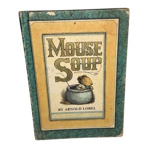 Livro "Sopa de Rato" de Arnold Lobel, edição vintage de 1977, publicado pelo Weekly Reader Children's Book Club e incluído na série "I Can Read Book".