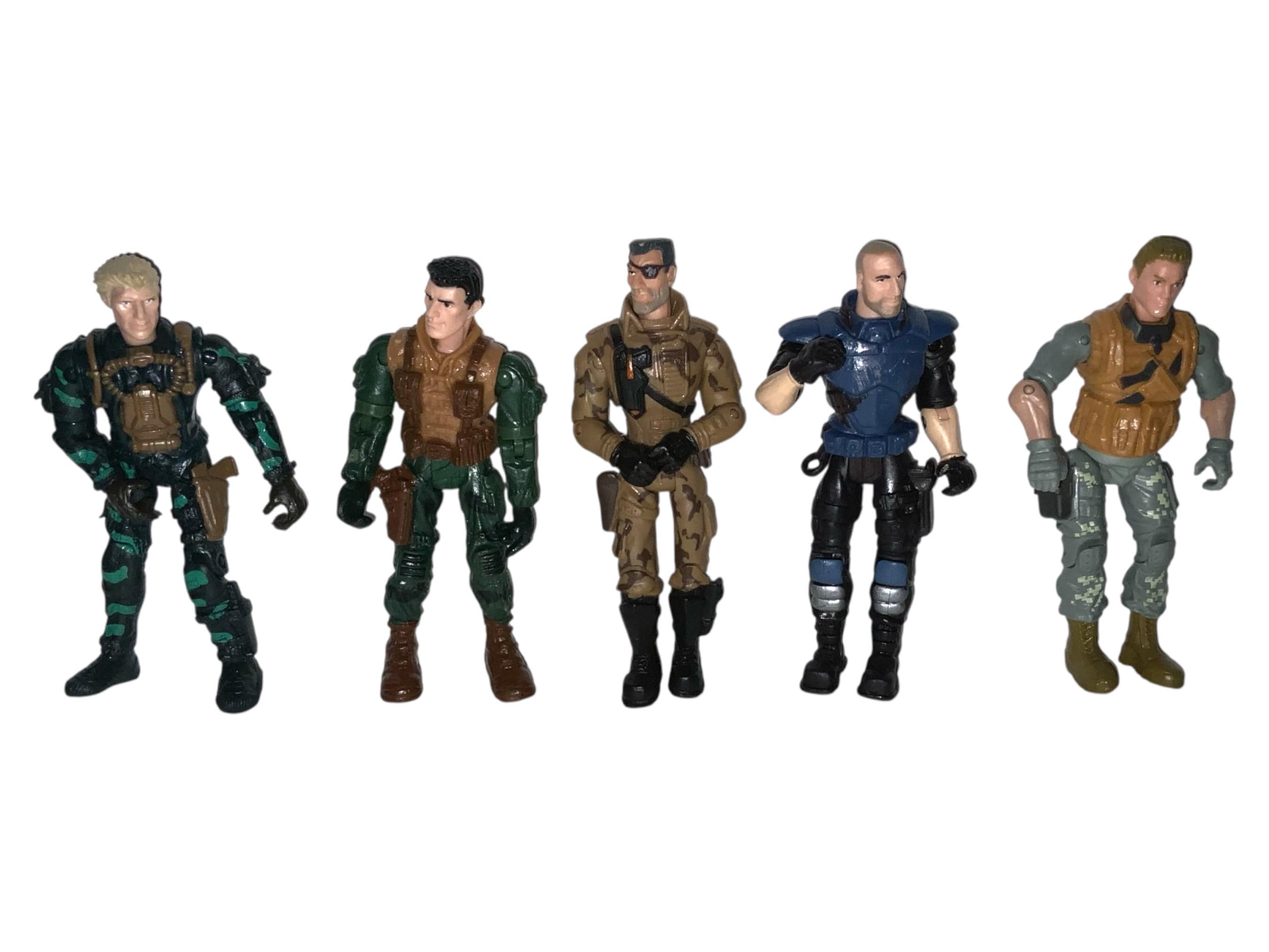 Vintage Lot of 5 Lanard Chap Mei Triple Threat Action Figures the