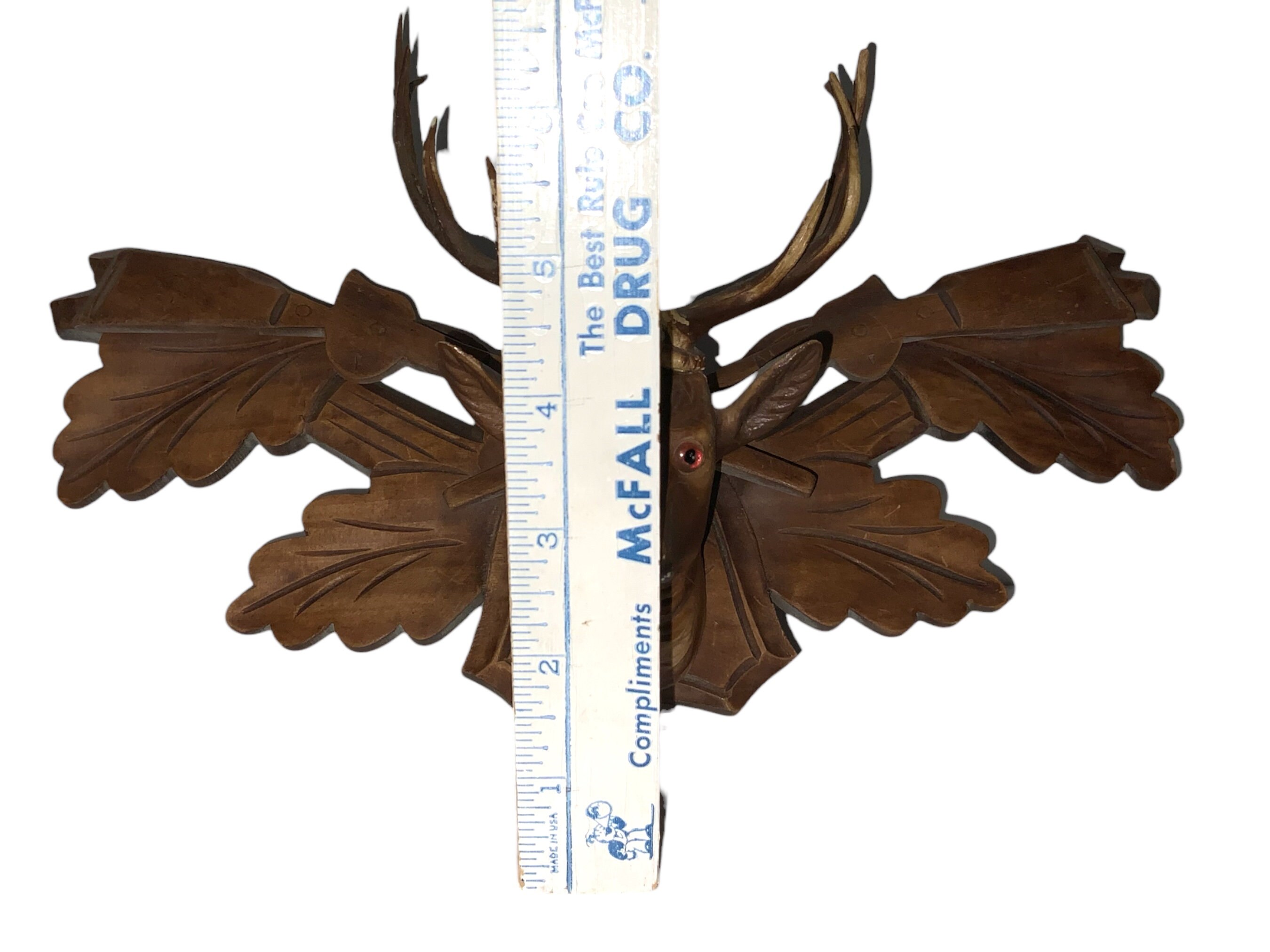 Deer Ribs Rifle Rack Vintage Carved Wood Gun Rack With Deer Stag - Etsy