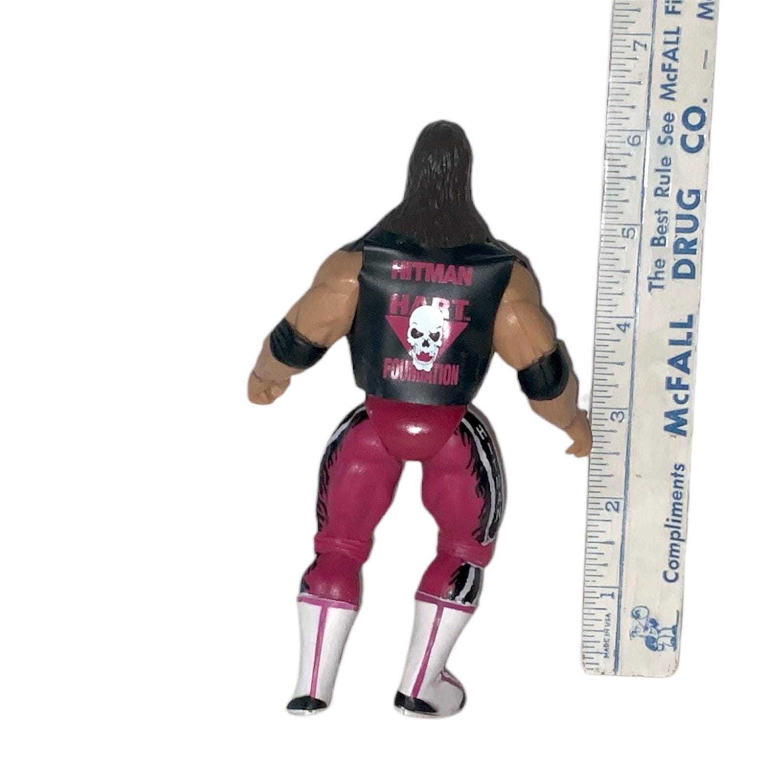 Vintage WWE WWF WCW Wrestler Bret Hitman Hart Action Figure 1990's
