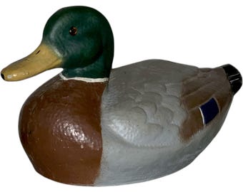 Vintage Ariduk Duck Decoy Mallard Hunting General Fibre 1940’s 1950’s