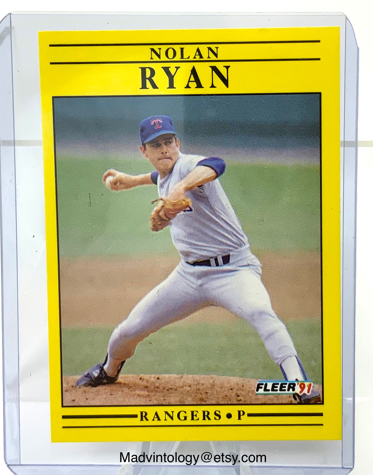Nolan Ryan 1991 Fleer Baseball Card Trading Card No. 302 | Etsy UK