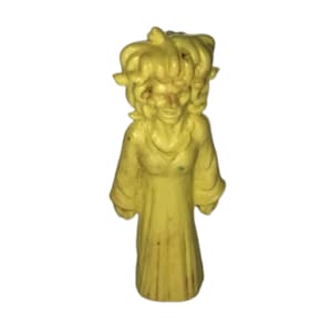 Vintage 1960’s Yellow Medusa Mythical Creature Monster Diener Rubber Toy Eraser Little Weirdos