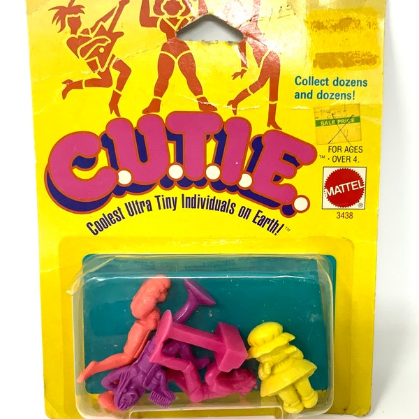 Vintage C.U.T.I.E. Mattel Action Figures Unopened Original Card Fantasy Authentic G1 Retro 80’s Toys M.U.S.C.L.E. 1986