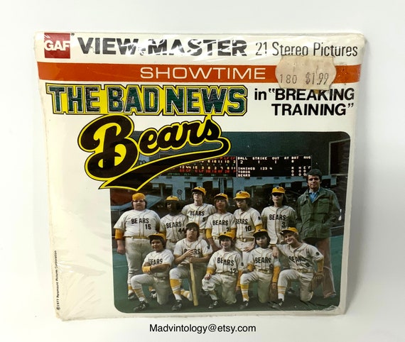 Vintage the Bad News Bears 1977 GAF View Master Reels Set Baseball