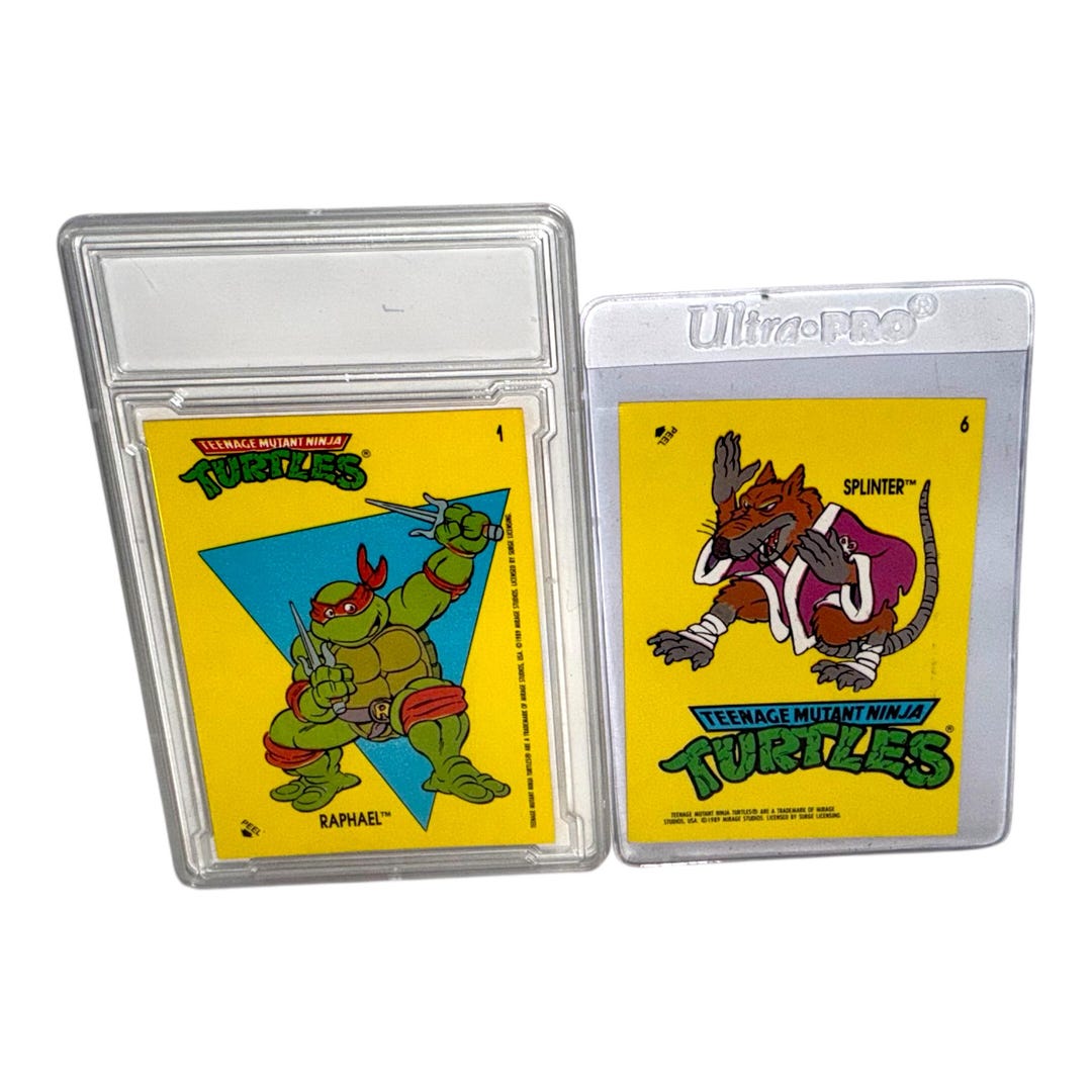 Tmnt Raphael Stickers 1989 TMNT Trading Card Stickers: Raphael #1, Splinter #6 - Etsy