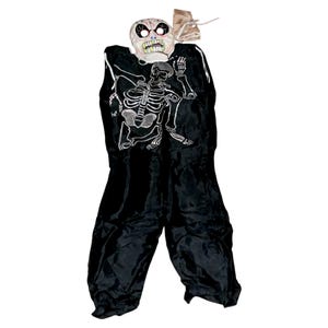 Vintage Ben Cooper Skeleton Costume Mask Masquerade Halloween Party Decoration