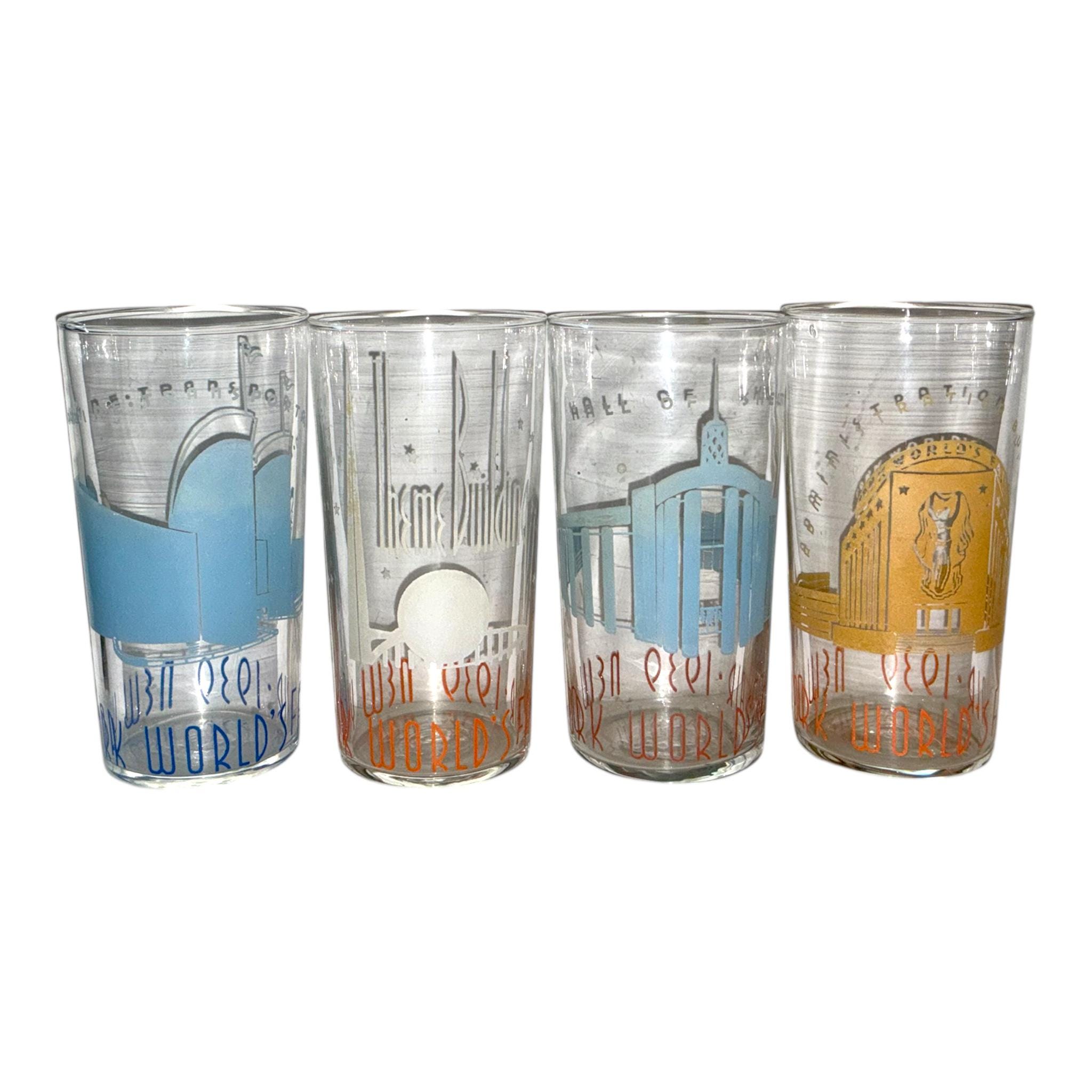1939 Worlds Fair Drinking Glasses - Etsy Canada