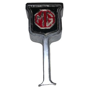 Vintage M.G. Car Hood Emblem Ornament Sports Car Company