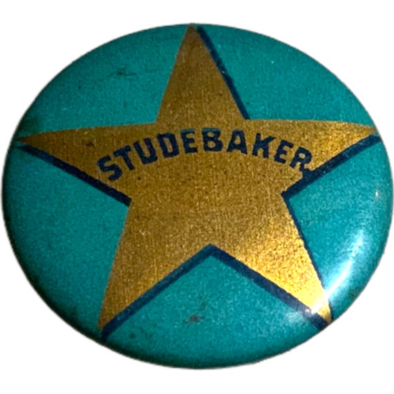 Vintage Studebaker Gold Star Automobile Car Badge… - image 1