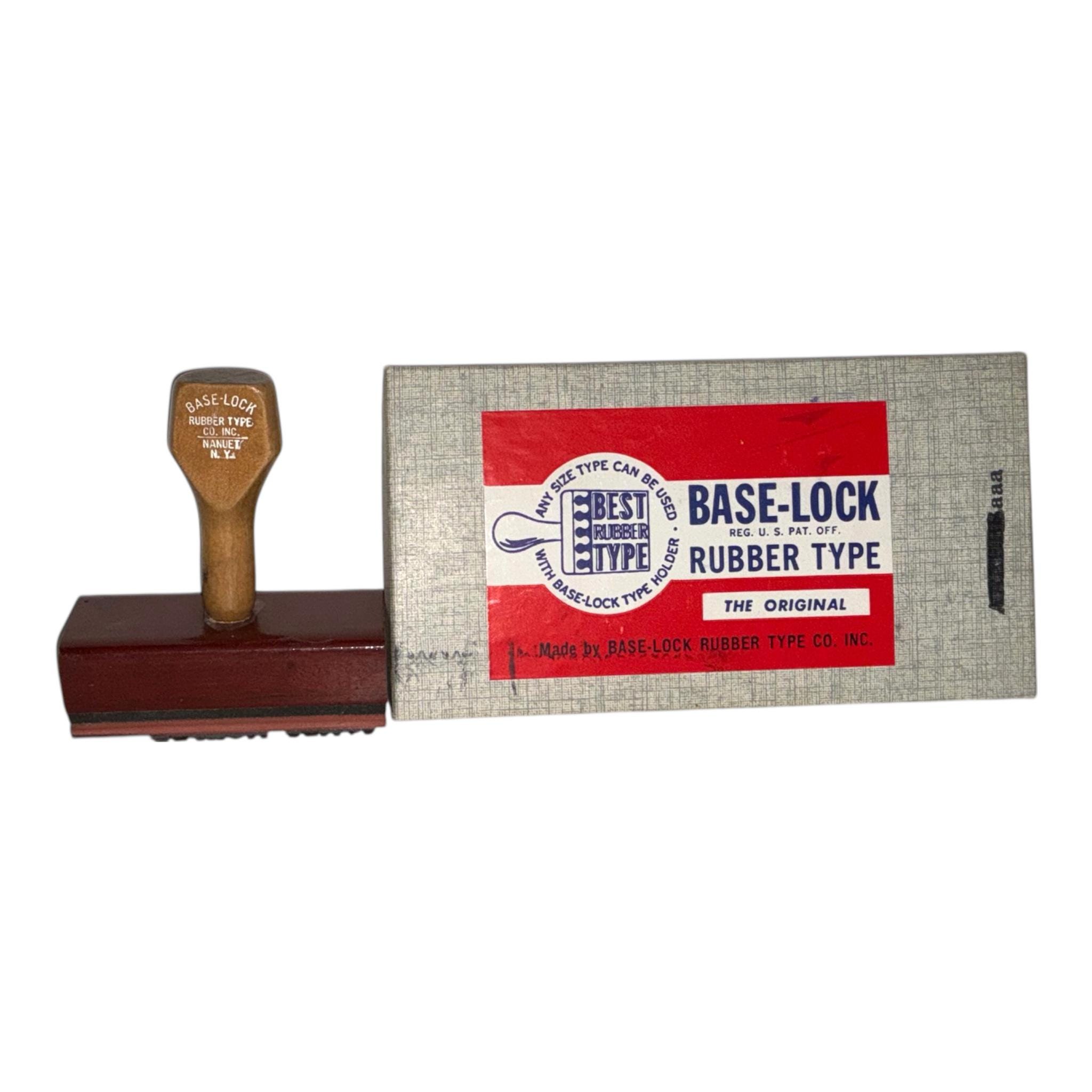 Simple Lock Stamp Vintage Base Lock Rubber Type Stamp Set and Stamper Hand Ink Stamp - Etsy