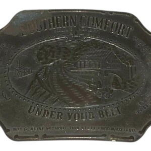 Vintage Southern Comfort Promo Advertising Belt Buckle SOCO Whiskey Liquor
