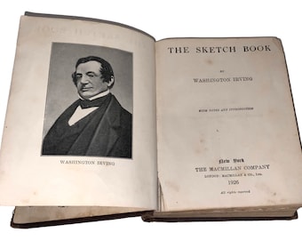 Antique The Sketch Book By Washington Irving Early Vintage 1900’s Book